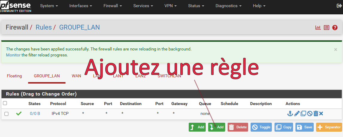 Créer un bridge Sur PfSense-CE