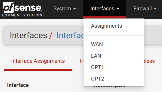 Créer un bridge Sur PfSense-CE