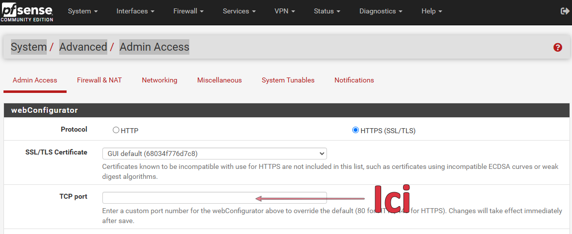 Créer un bridge Sur PfSense-CE