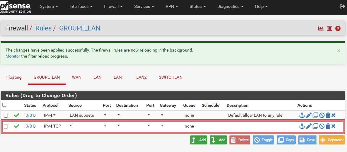 Créer un bridge Sur PfSense-CE