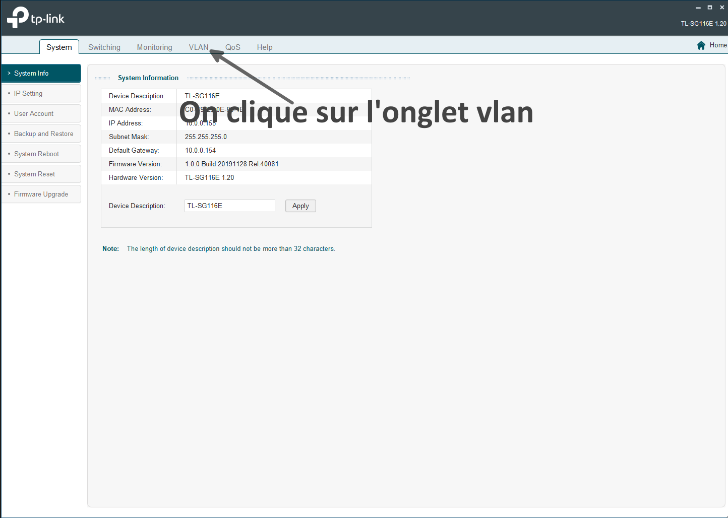 Les VLANs : Côté Switch